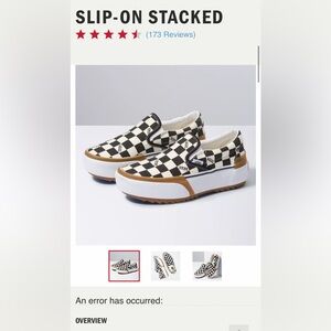 Vans Slip-On Stacked Checkered Platforms